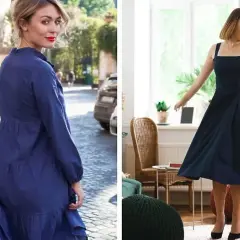 Granatowa sukienka: 5 stylowych zestawień, które zachwycą każdego