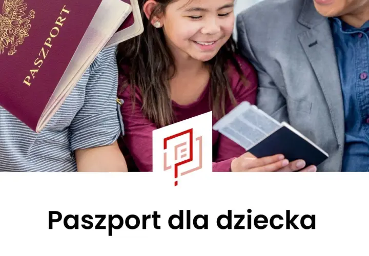 Rodzina z paszportami, gotowa do podróży. Dowiedz się, jak złożyć wniosek o paszport dla dziecka.
